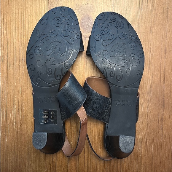 Brighton Town Black heeled sandals, 8.5 - Picture 4 of 6